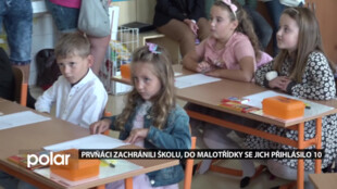 Prvňáci zachránili školu v Hradišti, do malotřídky se jich letos přihlásilo deset