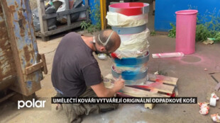 Umělečtí kováři tvoří městský mobiliář. Originální odpadkové koše se objeví v ulicích Ostravy