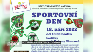 Pozvánka na velký sportovní den na Lodičkách v Karviné