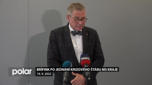 Brífink po jednání Krizového štábu Moravskoslezského kraje - 19. 9. 2022