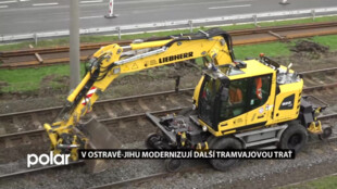 V Ostravě-Jihu prochází modernizací další tramvajová trať. Oživí ji záhony s květinami