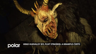 Hrad Hukvaldy byl plný strašidel a děsivých Krampus čertů