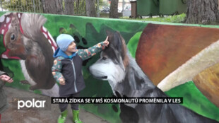 Stará zídka se v MŠ Kosmonautů v proměnila v les, zvířata namalovali žáci ZUŠ