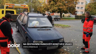 V Ostravě-Porubě odtahují čím dál víc autovraků. Chystá se další dražba