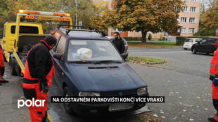 V Ostravě-Porubě odtahují čím dál víc autovraků. Pokud si je majitelé nevyzvednou, končí v dražbě