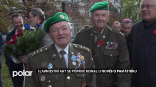 V Ostravě byli uctěni váleční veteráni. Poprvé se slavnostní akt konal u nového památníku