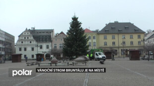 Centrum Bruntálu již nově zdobí letošní vánoční strom