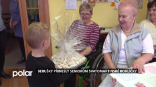 Berušky přinesly seniorům svatomartinské rohlíčky
