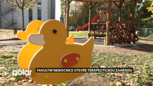 Fakultní nemocnice v Ostravě má novou terapeutickou zahradu pro dětské pacienty