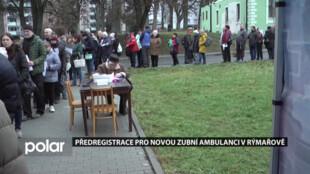 V Rýmařově proběhla předregistrace zájemců o zubní ošetření v nově zřízené ambulanci