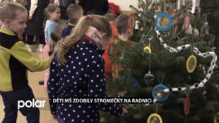 Radnici MOaP zdobí 13 vánočních stromečků, které nazdobily děti mateřských škol