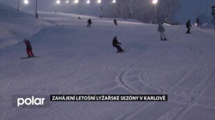 Prodlouženým večerním lyžováním byla v Karlově pod Pradědem zahájena letošní lyžařská sezóna