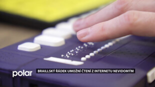 Braillský řádek umožní čtení z internetu nevidomým