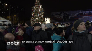 V Ostravě-Jihu slavnostně rozsvítili vánoční strom a s ním i výzdobu v celém obvodu