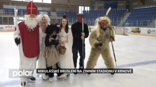 Na zimní stadion do Krnova přijely za mikulášskou trojicí děti z celého okolí