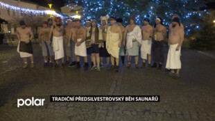 Bruntálští saunaři opět proběhli centrem města a rozloučili se tak se starým rokem