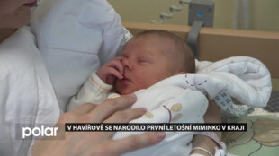 Prvním narozeným miminkem v kraji je Natálka, která přišla na svět v havířovské nemocnici