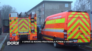 V Opavě se rodina přiotrávila plynem z karmy, záchranáři převezli do nemocnice dva dospělé a dvě děti