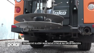 Technické služby Ostrava-Jih mají nové stroje na úklid obvodu. V zimě čistí silnice od sněhu, v létě od prachu