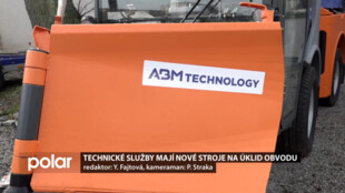 Technické služby Ostrava-Jih mají nové stroje na úklid obvodu. V zimě čistí silnice od sněhu, v létě od prachu