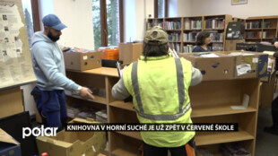 Lidé v Horní Suché už budou moci navštěvovat knihovnu opět v Červené škole, která prochází rekonstrukcí