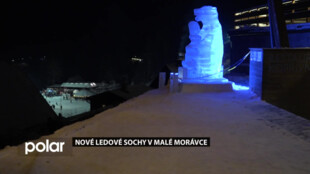 Letošní nové ledové sochy v Malé Morávce potvrzují toužebně očekávaný návrat zimního počasí