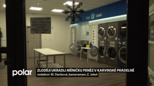 Maskovaní zloději ukradli měničku peněz v karvinské samoobslužné prádelně