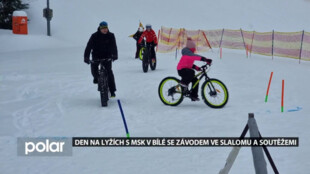 Na Dni na lyžích s MSK na Bílé se závodilo ve slalomu a řadě dalších soutěžích