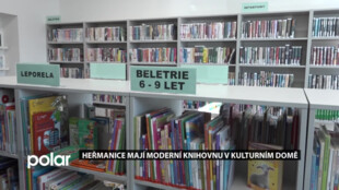 Heřmanice mají novou moderní knihovnu v kulturním domě