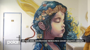 Pokoje dětského oddělení havířovské nemocnice zdobí velkoplošné graffiti obrazy