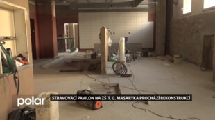 Stravovací pavilon na ZŠ T. G. Masaryka prochází rekonstrukcí