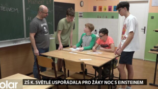 ZŠ K. Světlé v Havířově uspořádala pro žáky noc s Einsteinem