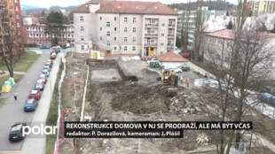 Rekonstrukce domova pro seniory v Novém Jičíně se kvůli střeše a stropům prodraží, ale má být včas