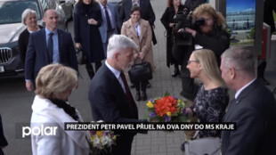 Do MS kraje přijel prezident Petr Pavel s manželkou. Setkal se s hejtmanem i primátory velkých měst