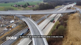 Poslední úsek obchvatu Třince je v provozu, dálnice D48 a I/68 spojuje se Slovenskem