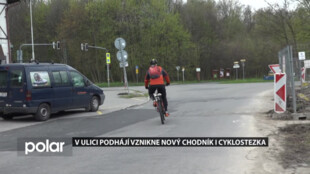 Už žádné nebezpečné situace. V ulici Podhájí na jihu Ostravy vznikne nový chodník i cyklostezka