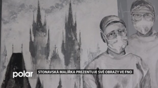 Stonavská malířka prezentuje své obrazy ve FNO