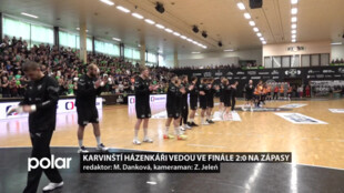 Karvinští házenkáři nezklamali, ve finále vedou 2:0 na zápasy. Plzeň porazili na sedmičky