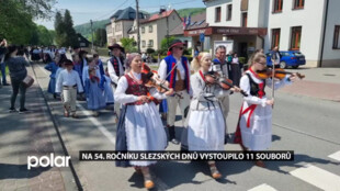 Na 54. ročníku Slezských dnů v Dolní Lomné vystoupilo 11 folklorních souborů