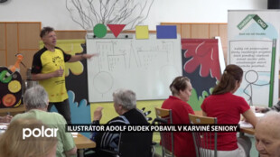 Ilustrátor Adolf Dudek pobavil v Karviné seniory