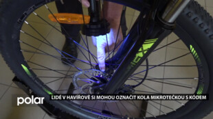 Havířov je dalším městem, kde strážníci označují kola pomocí mikrotečky s kódem
