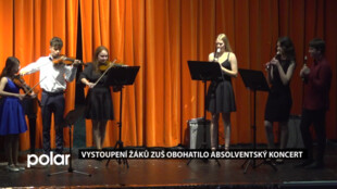 Vystoupení žáků ZUŠ obohatilo absolventský koncert