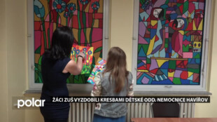 Žáci ZUŠ B. Martinů vyzdobili kresbou dětské oddělení v havířovské nemocnici