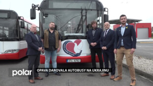 Opava darovala dva autobusy na Ukrajinu, budou nabízet zdravotnickou pomoc