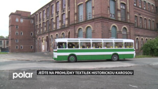 Historickým autobusem na prohlídky textilek ve Frýdku-Místku