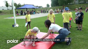 1. ročník Olympiády ostravských MŠ. Děti soutěžily v devíti disciplínách