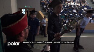 VŠB-TUO uspořádala slavnostní promoci pro nejaktivnější studenty Junior univerzity