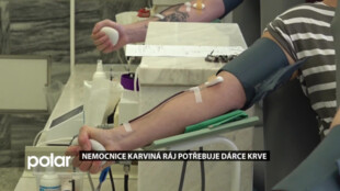 Nemocnice Karviná-Ráj potřebuje dárce krve, v zásobách chybí všechny krevní skupiny