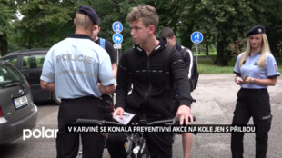 Policisté opět preventivně apelovali na cyklisty, aby používali při jízdě přilbu