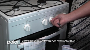 V Havířově vandal uzavřel plyn pro celý panelák, lidé nemohli vařit téměř týden